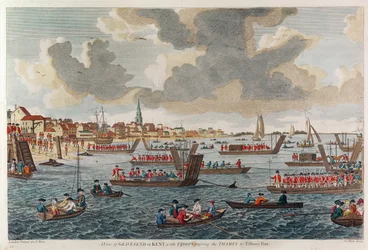 View of Gravesend with Troops Crossing the Thames to Tilbury Fort